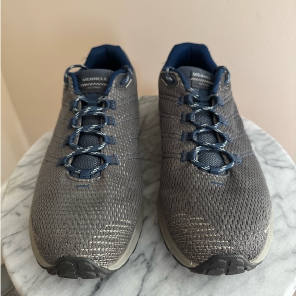 Merrell Fly Strike Trail Running Shoes Men’s Size 10W Charcoal Blue J067159W - Picture 4 of 10